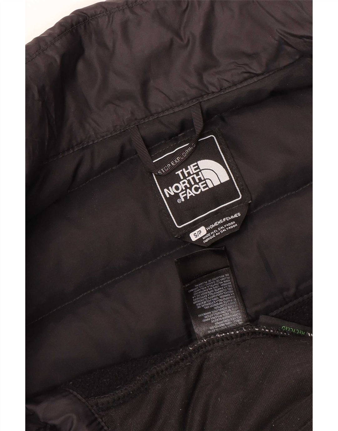 The North Face Dame Oversized Liner Polstret Jakke UK 10 Small Black