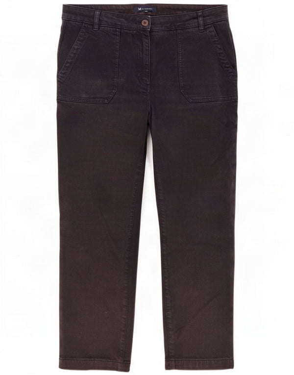 Crew Clothing Womens Wide Leg Straight Jeans UK 16 Large W36 L27 Black