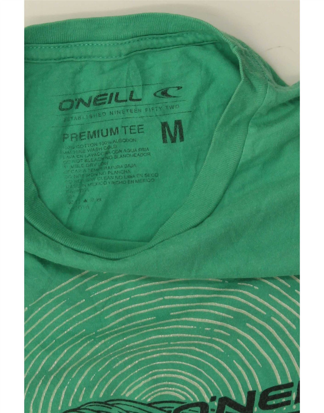O'Neill Herre grafisk T-shirt top mellemgrøn bomuld