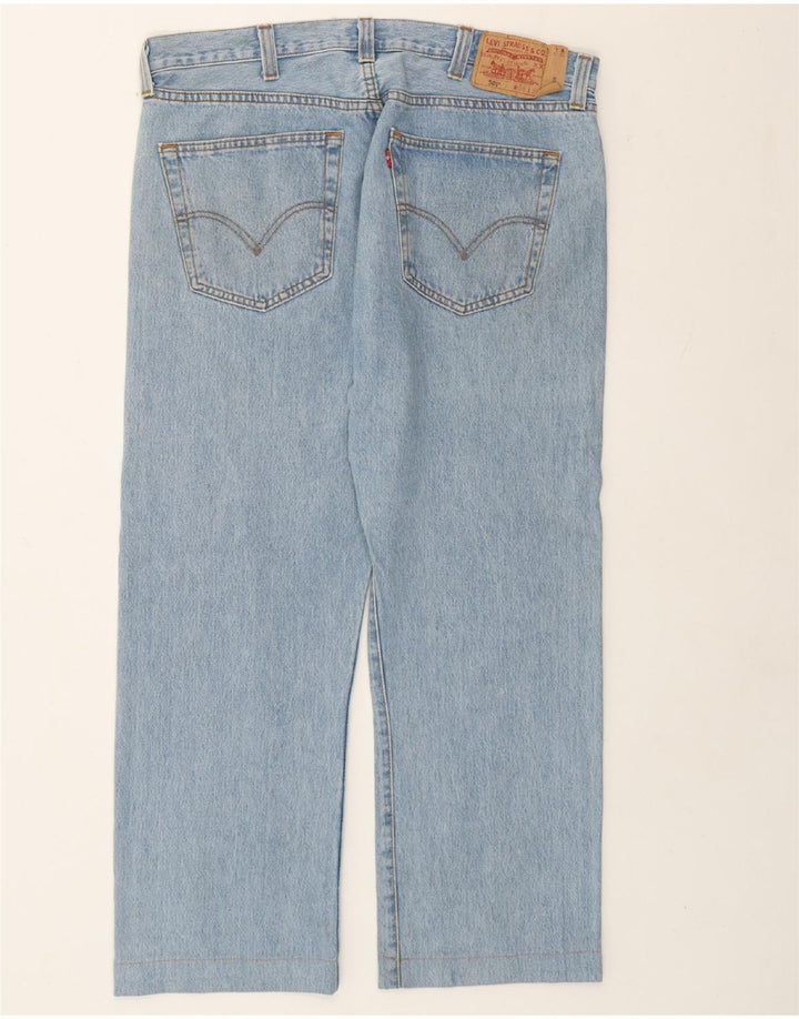 Levi's Herre 501 Straight Jeans W38 L28 Blå Bomuld