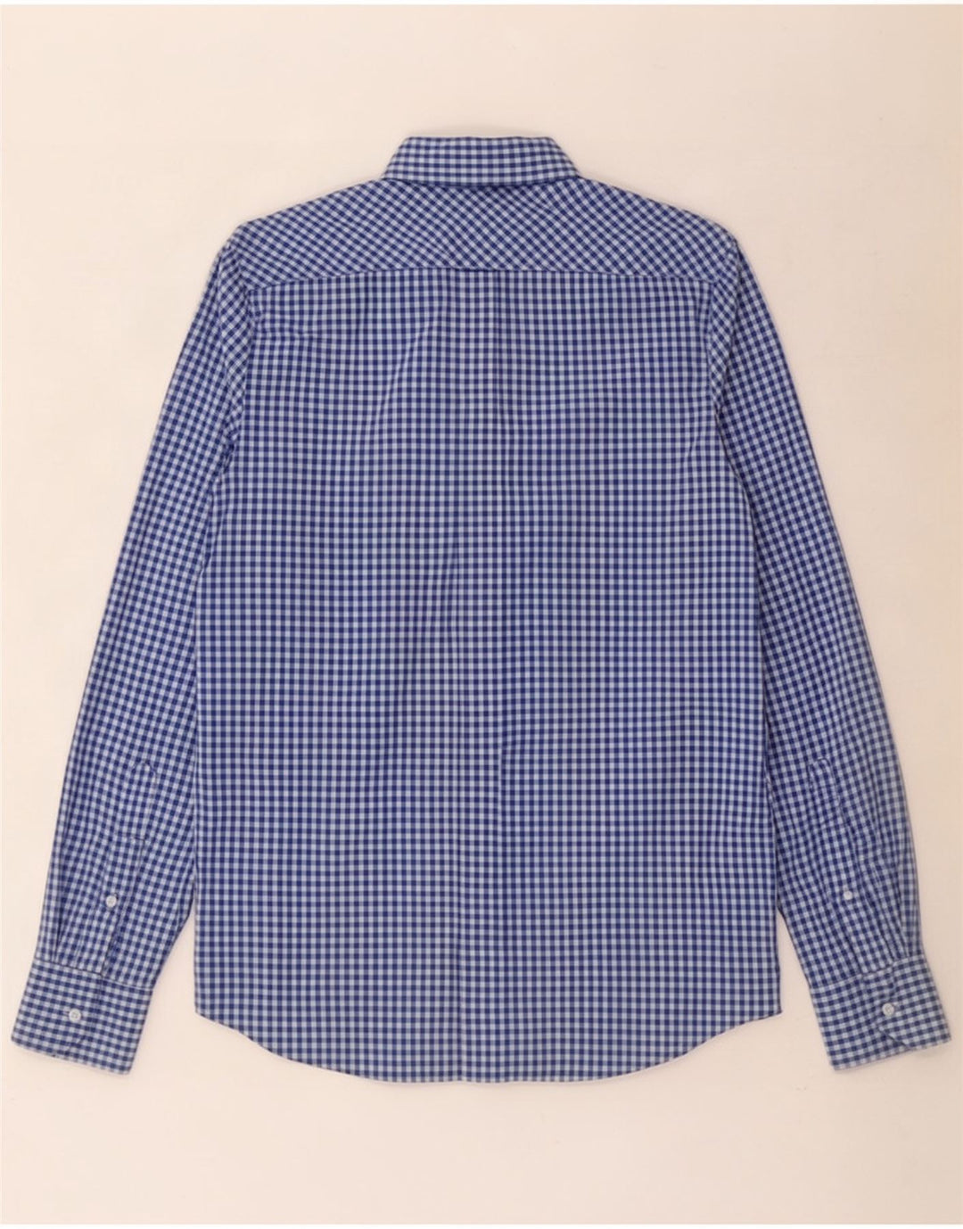 Ben Sherman herreskjorte lille blå Gingham bomuld