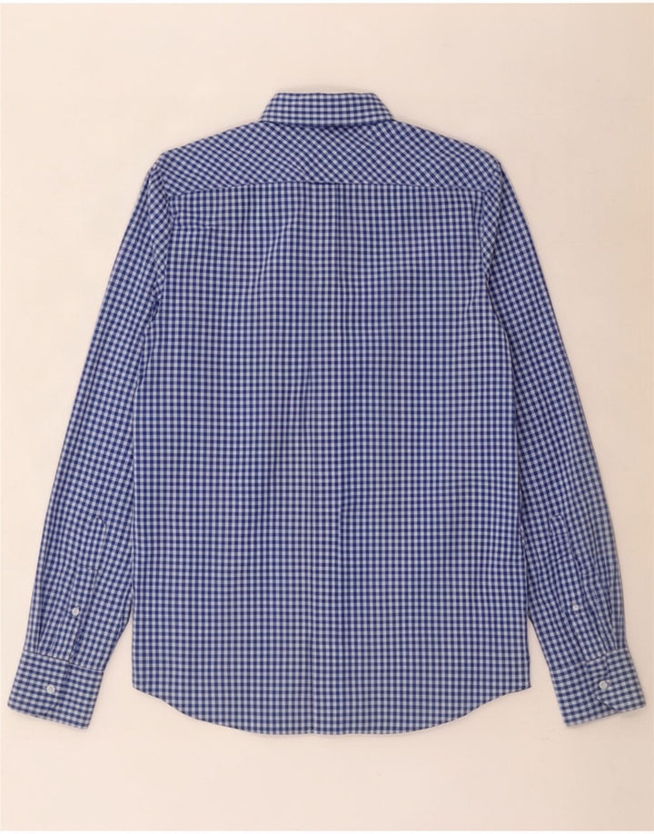 Ben Sherman herreskjorte lille blå Gingham bomuld