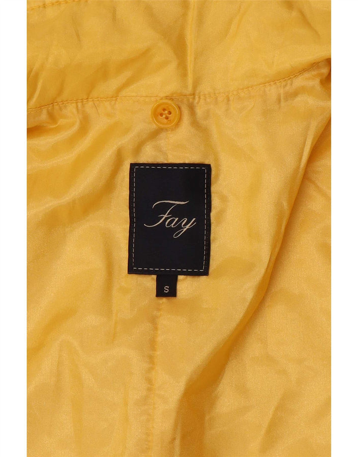 Fay Womens Polstret Gilet UK 10 Small Yellow