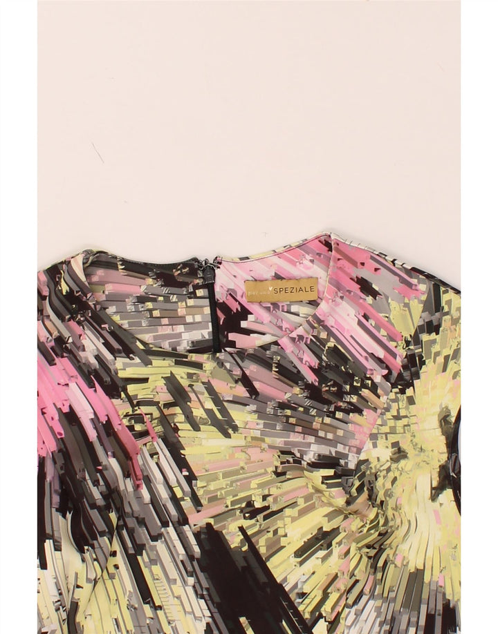 PER UNA Womens Abstract Pattern Sheath Dress UK 14 Medium Multicoloured Vintage Per Una and Second-Hand Per Una from Messina Hembry 