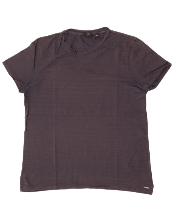 Hugo Boss Herre Slim Fit T-Shirt Top XL Gråstribet