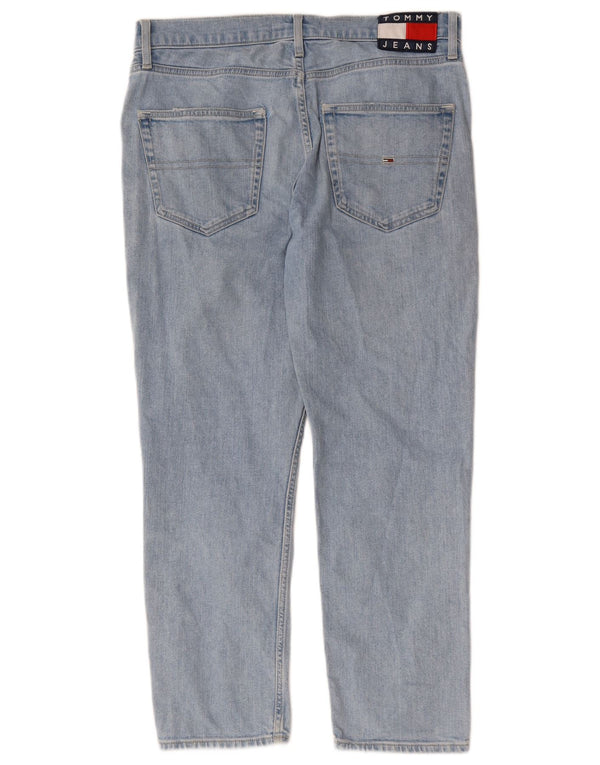 Tommy Hilfiger Dame Straight Jeans W31 L27 Blå Bomuld