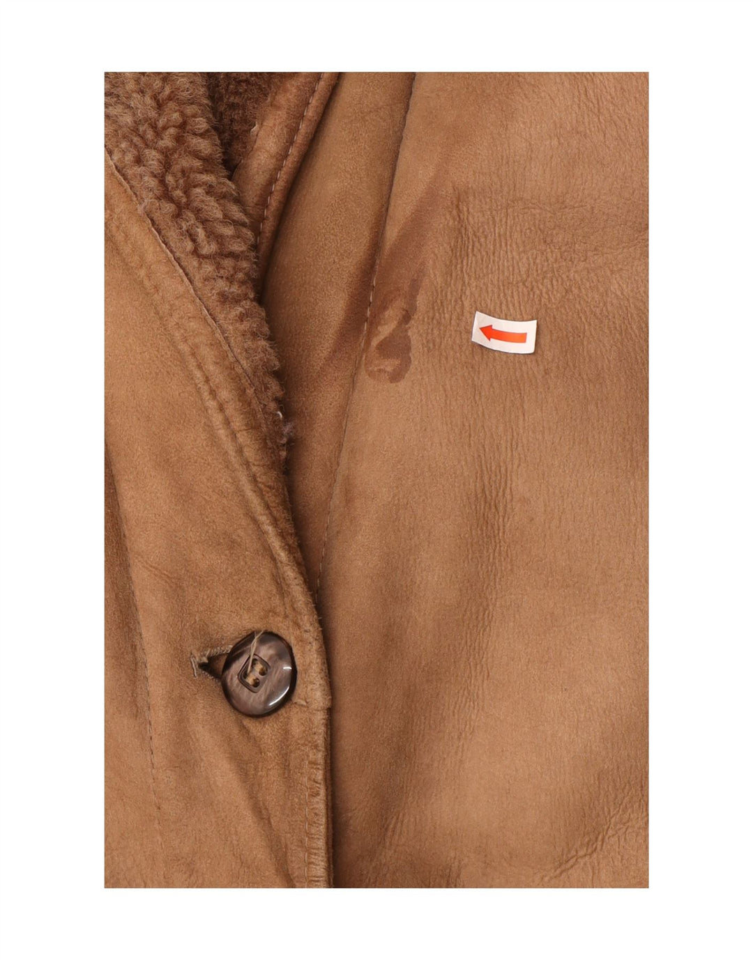 Ellesi Dame Shearling Coat IT 50 XL Brun Shearling