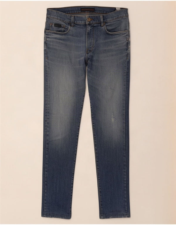 Trussardi Slim Jeans til mænd W32 L30 blå bomuld