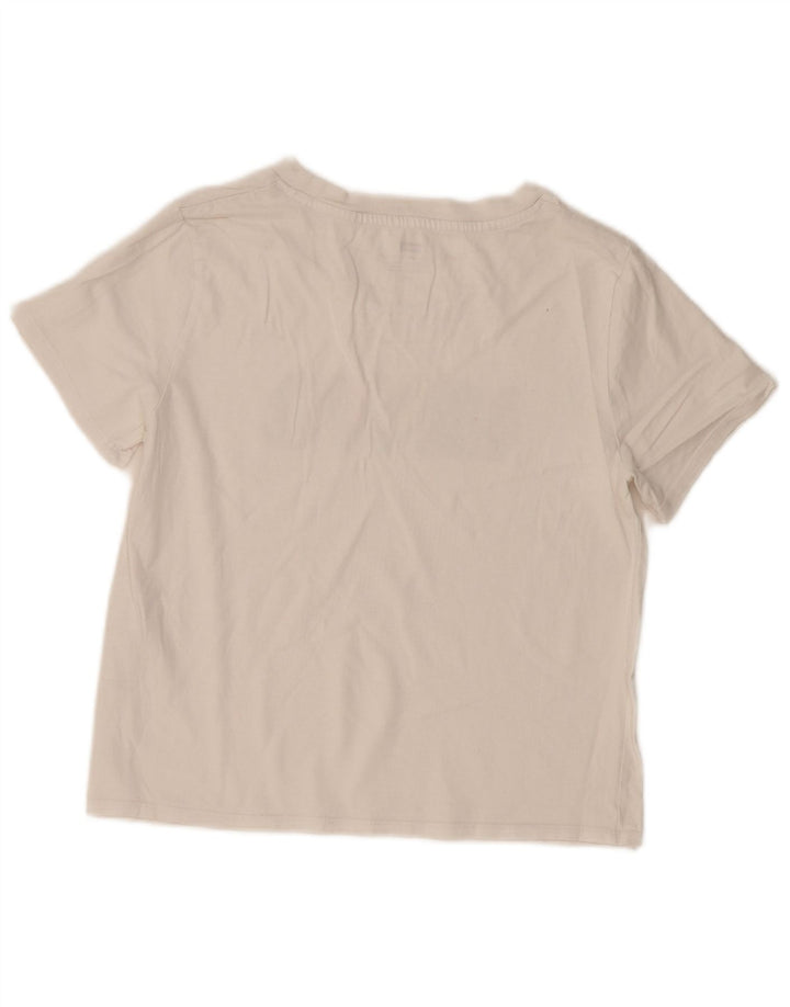 Levi's Dame Grafisk T-Shirt Top UK 10 Small White