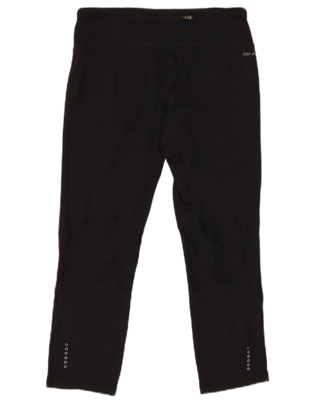 Nike Dame Dri Fit Leggings UK 10 Small Black Polyester
