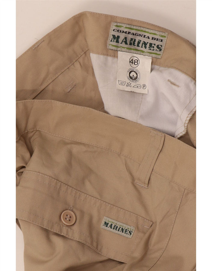 Vintage Herre Cargo Shorts IT 48 Medium W32 Beige
