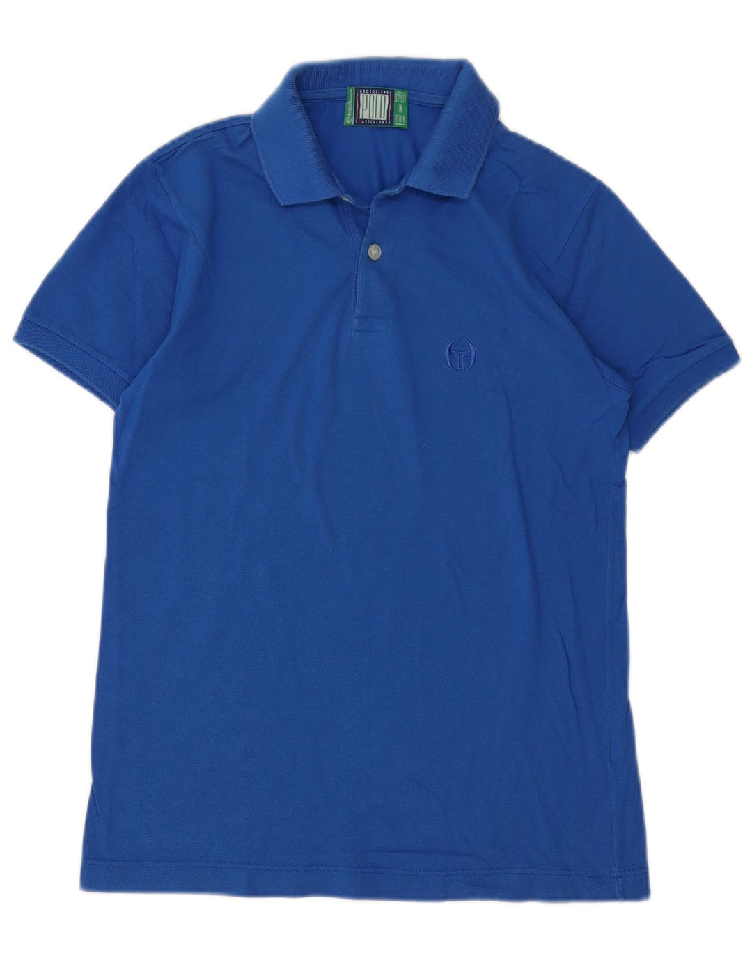 Sergio Tacchini Dame Polo Shirt IT 42 Medium Blue Bomuld