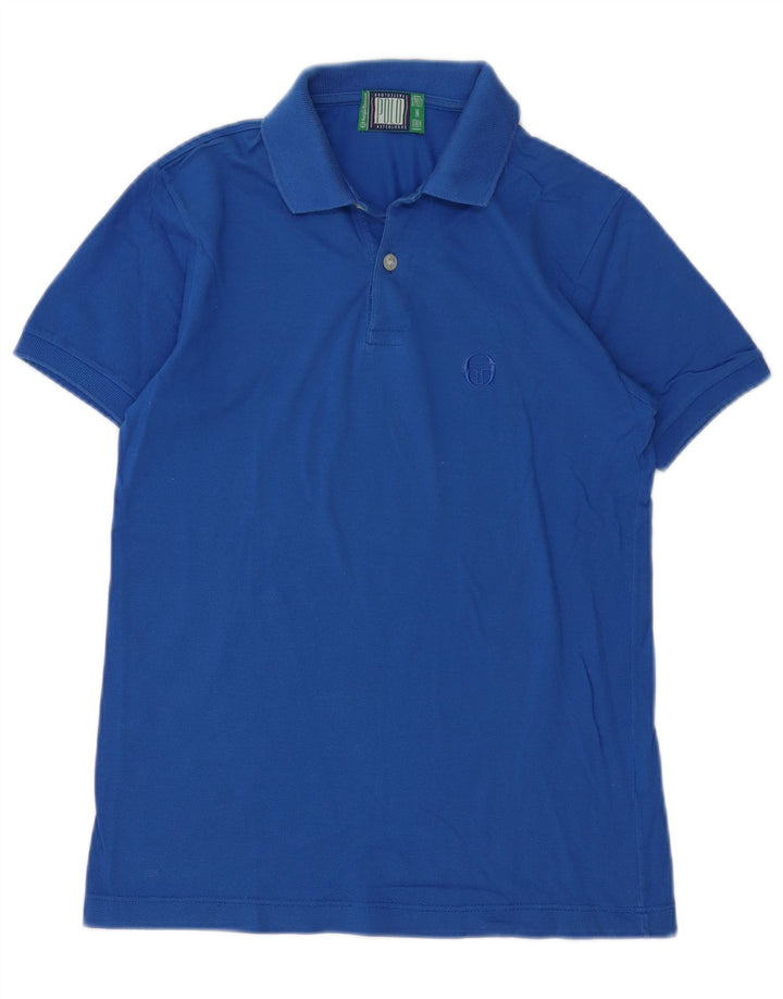 Sergio Tacchini Dame Polo Shirt IT 42 Medium Blue Bomuld