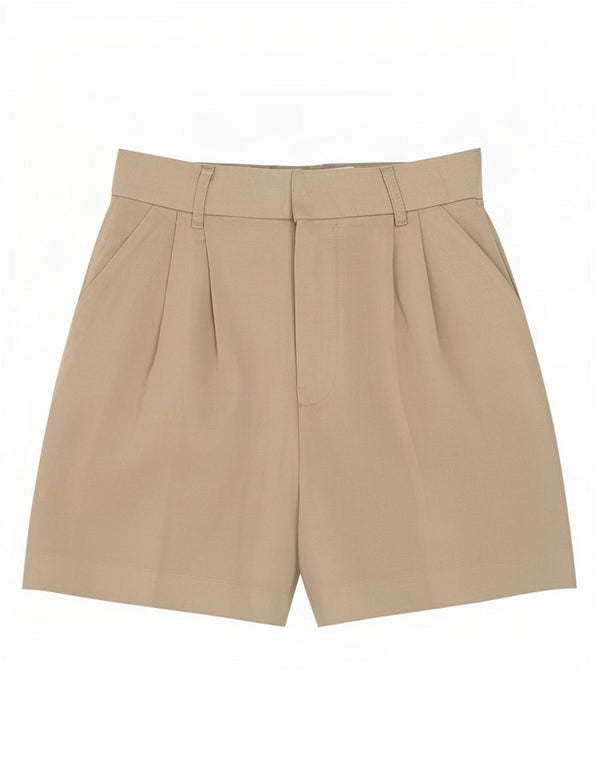 Zara kvinders højtaljede chinoshorts Medium W28 Grå