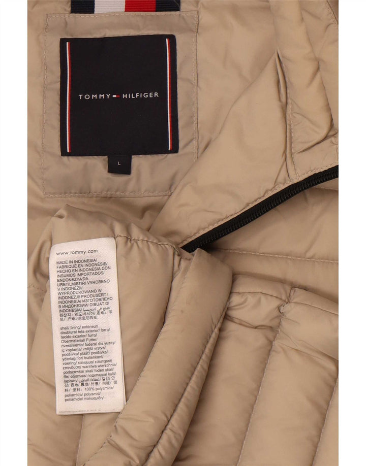 Tommy Hilfiger Herre Polstret Jakke UK 40 Stor Beige Polyamid