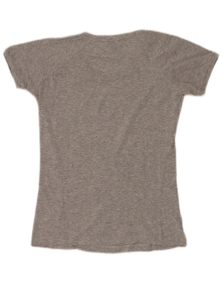 Trussardi Jeans Dame Grafisk T-Shirt Top UK 12 Medium Grå