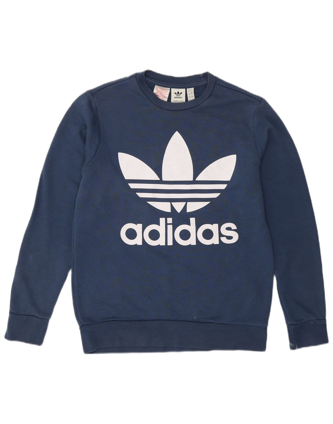 Adidas drenge grafisk sweatshirt trøje 13-14 år blå bomuld