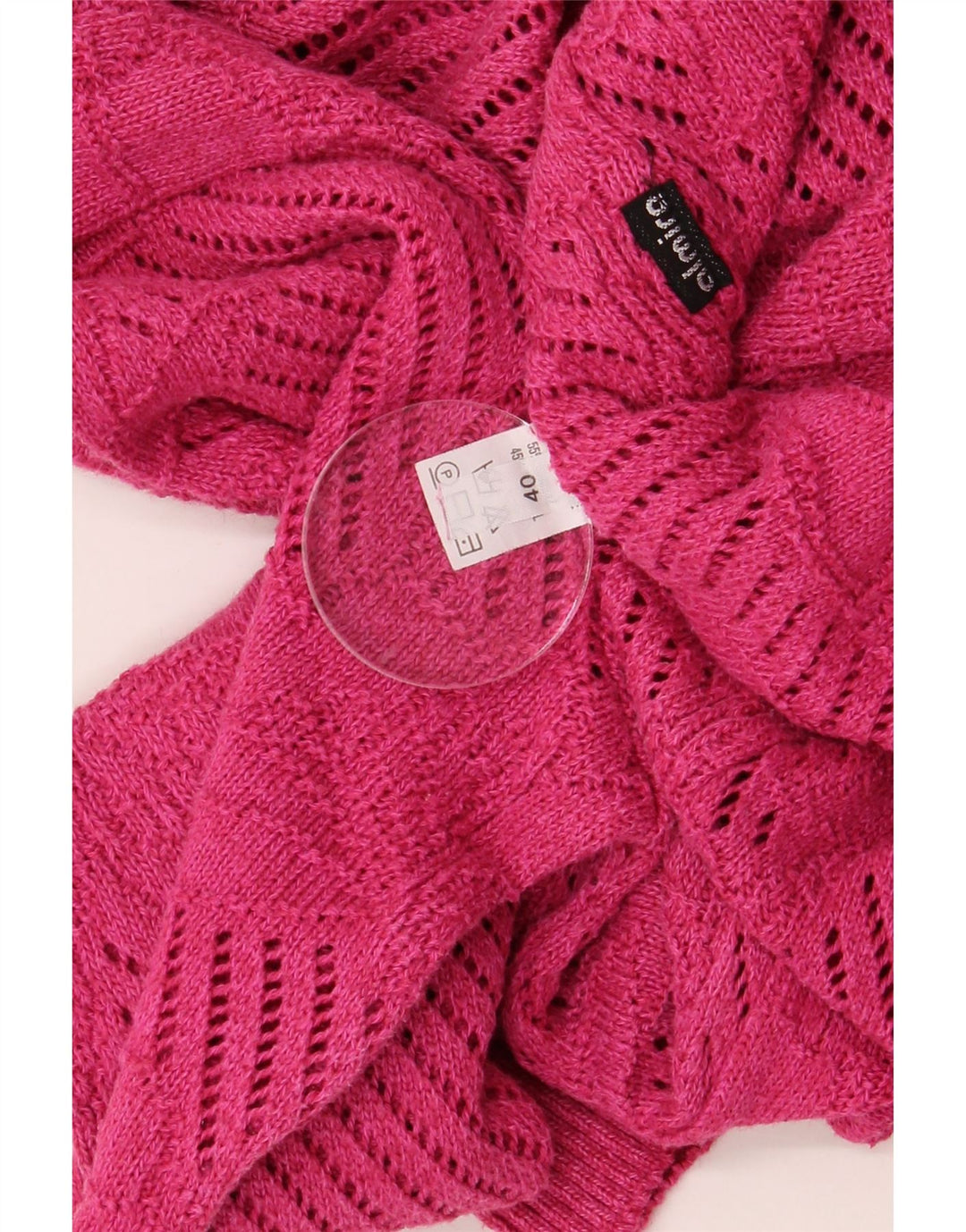 Almira Dame Oversized Crew Neck Jumper Sweater IT 40 Small Pink Bomuld