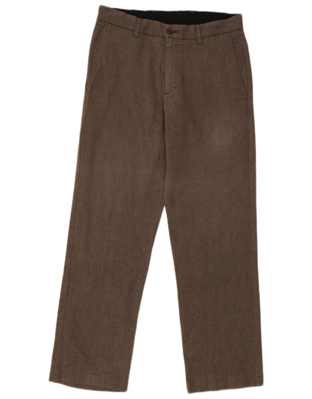 Zara Herre Lige Chinobukser EU 40 Medium W31 L30 Grå Polyester