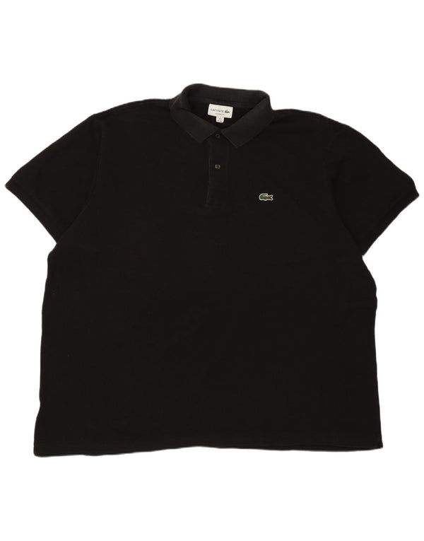 Lacoste Herre Classic Fit Polo Shirt Størrelse 8 3XL Sort Bomuld