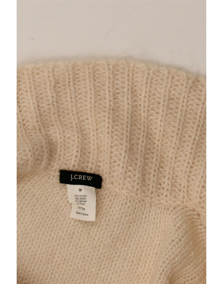 J. CREW Womens Shawl Neck Jumper Sweater UK 14 Medium Off White Acrylic Vintage J. Crew and Second-Hand J. Crew from Messina Hembry 