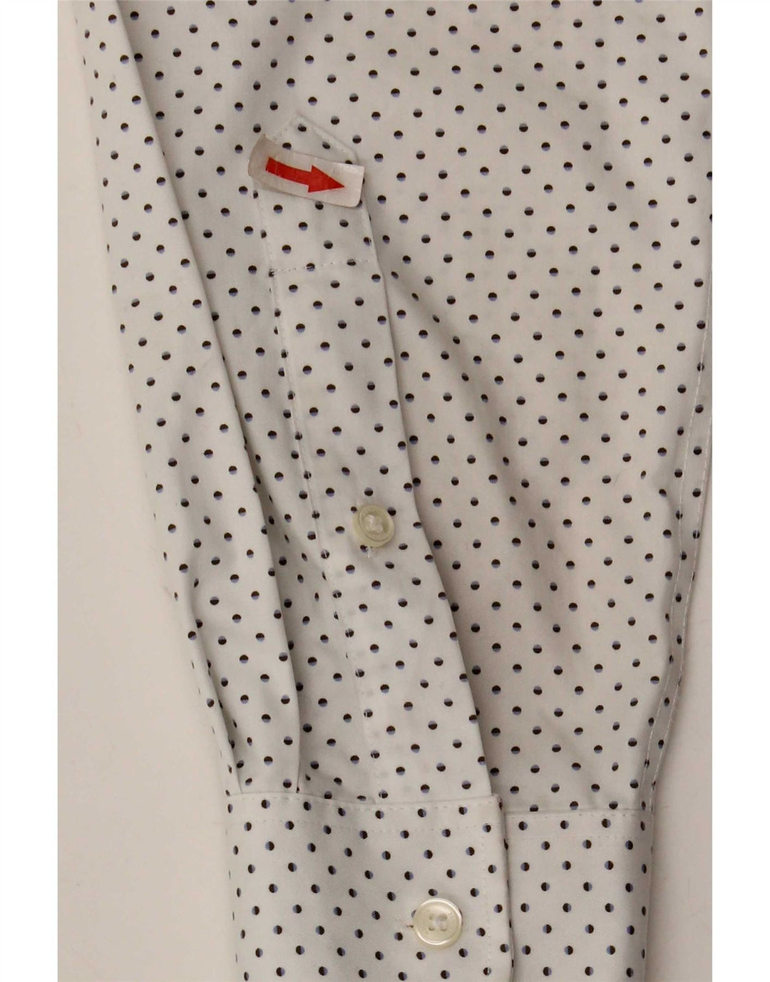 Tommy Hilfiger Herre Slim Fit Skjorte Str. 16 Stor Hvid Plettet