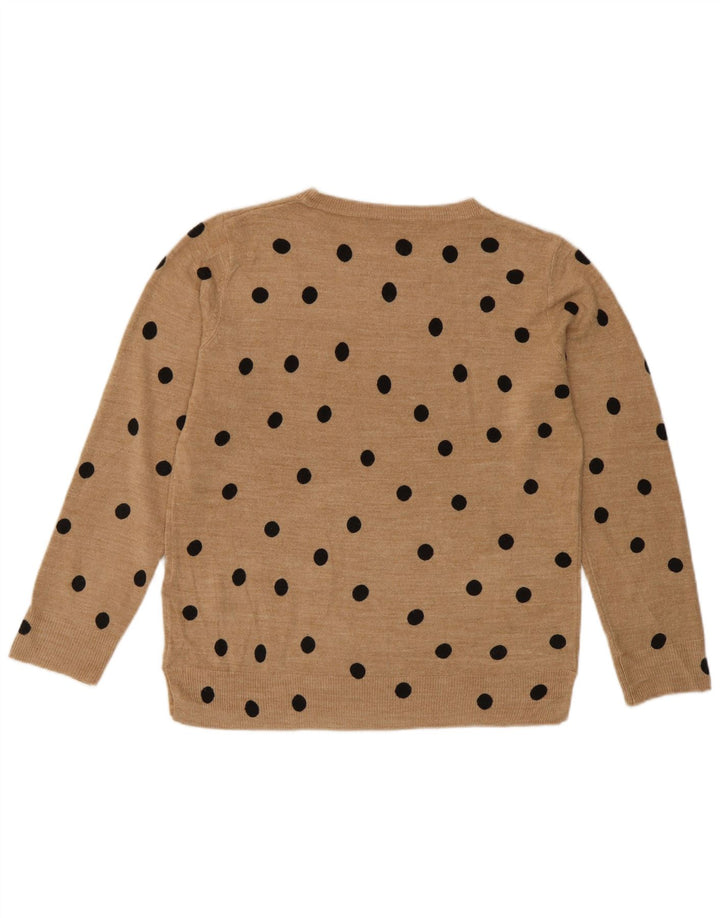 Marks & Spencer Dame sweater med rund hals DK 14 Medium Sort plettet