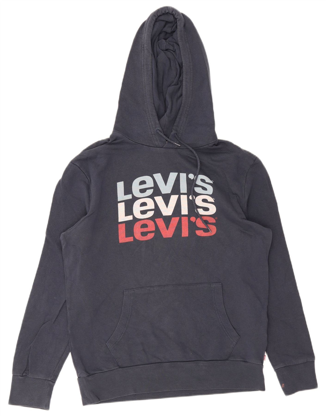 Levi's Grafisk hættetrøje til mænd mellem marineblå bomuld