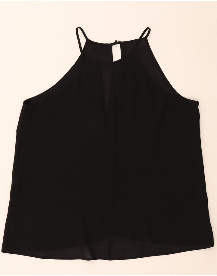 GUESS Womens Sleeveless Blouse Top UK 16 Large Black Polyester Vintage Guess and Second-Hand Guess from Messina Hembry 