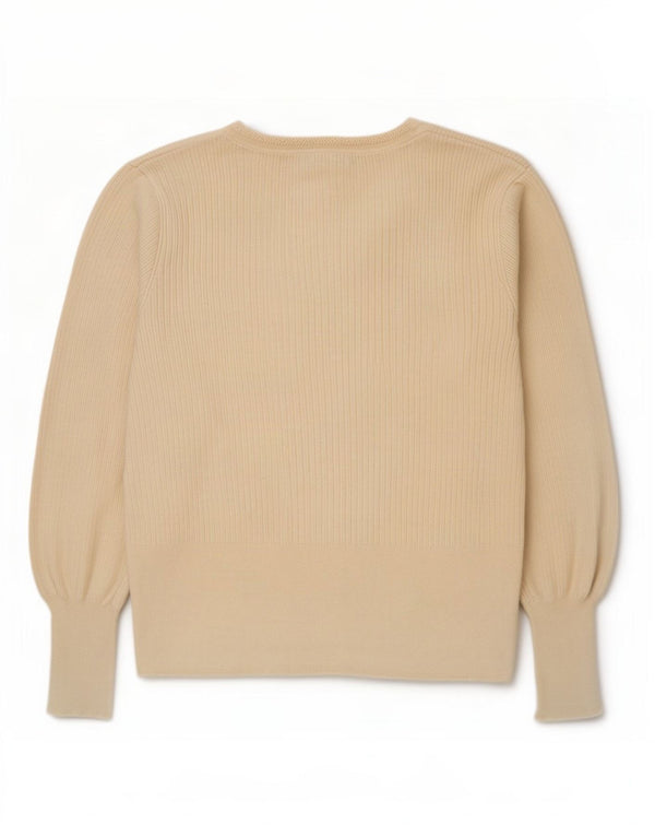 Marks & Spencer Dame Boat Neck Jumper Sweater UK 22 3XL Off White Viscose
