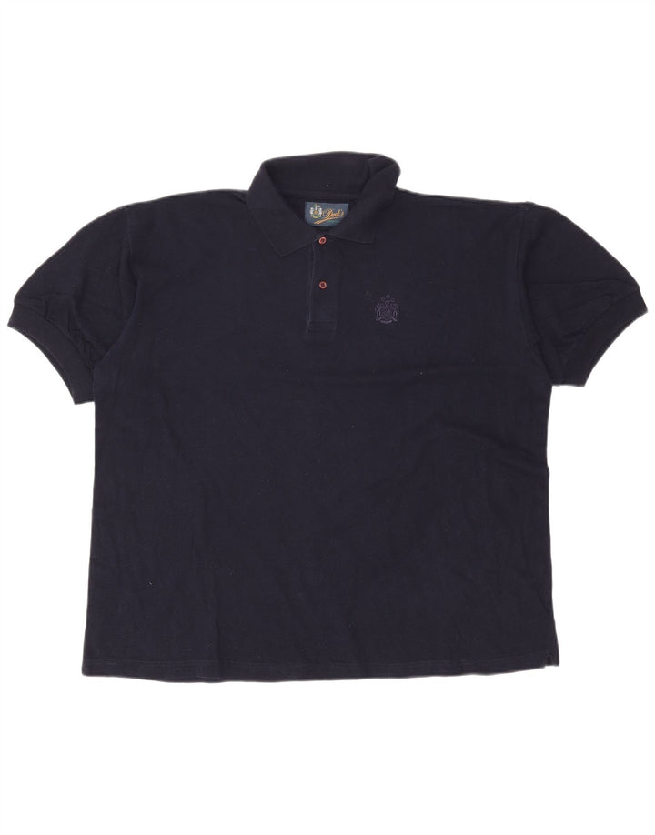 Dacks herre poloshirt XL marineblå bomuld