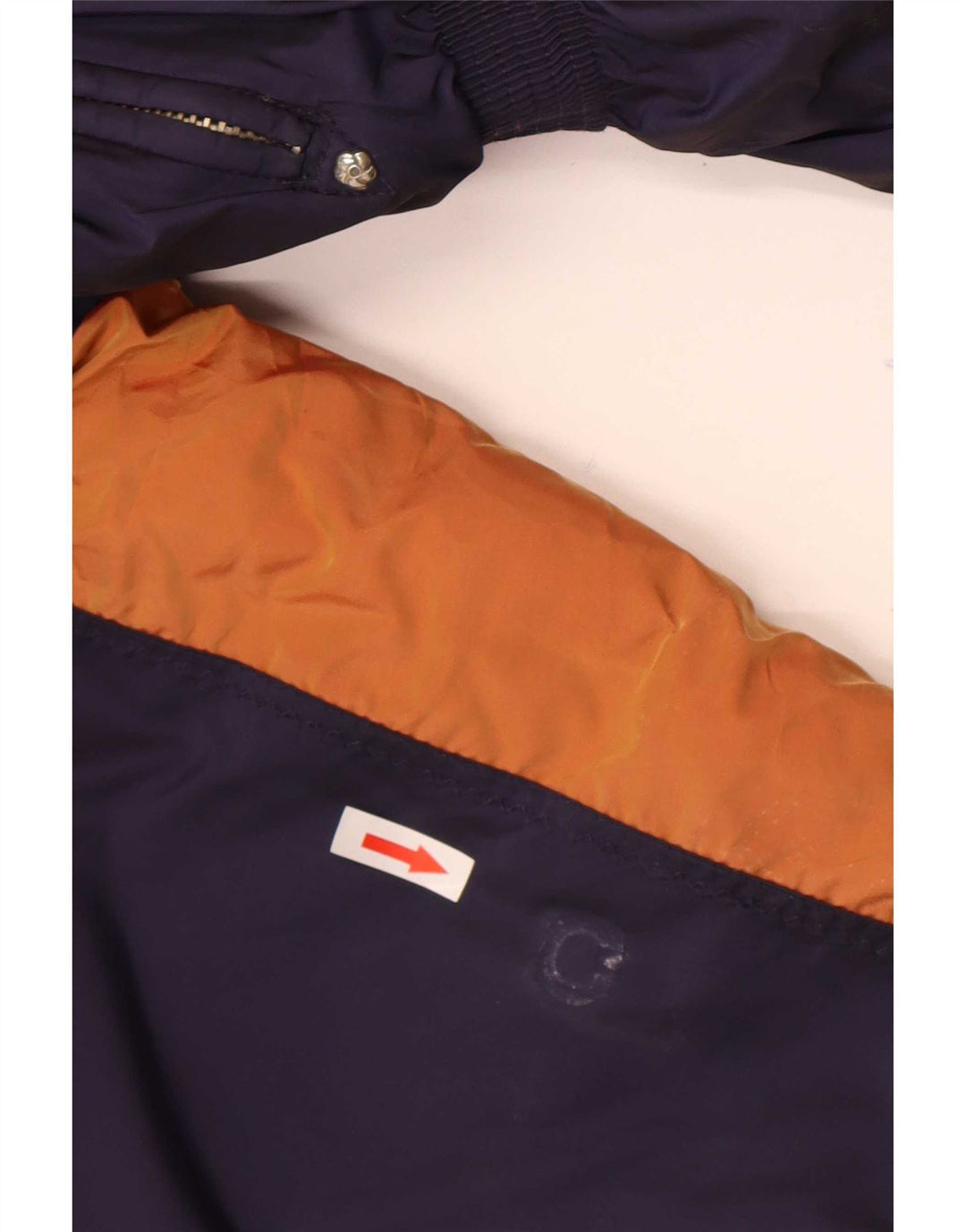 Gigi Rizzi Dame Windbreaker Jacket IT 42 Medium Navy Blue Colourblock