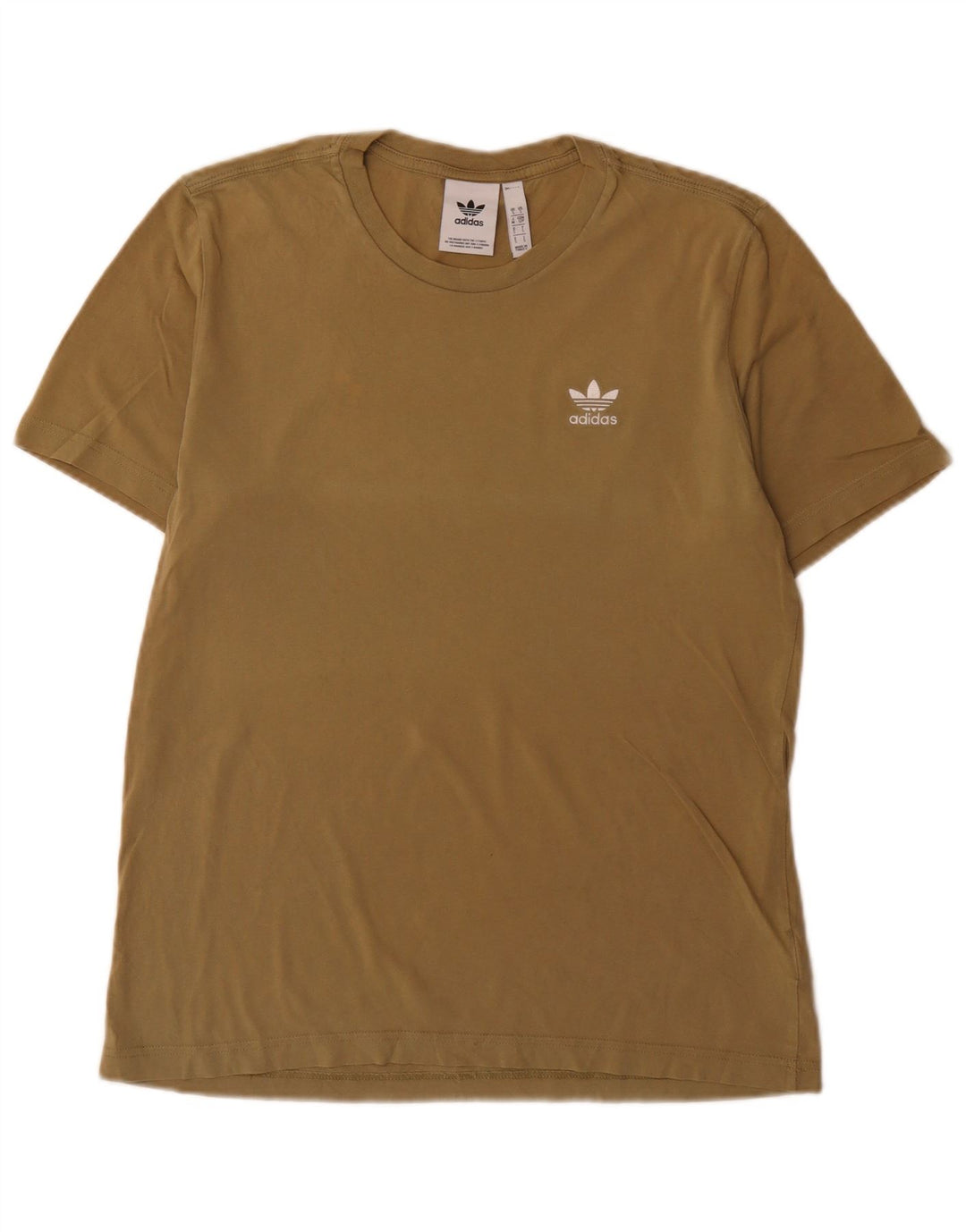 Adidas Herre T-Shirt Top Lille Khaki Bomuld