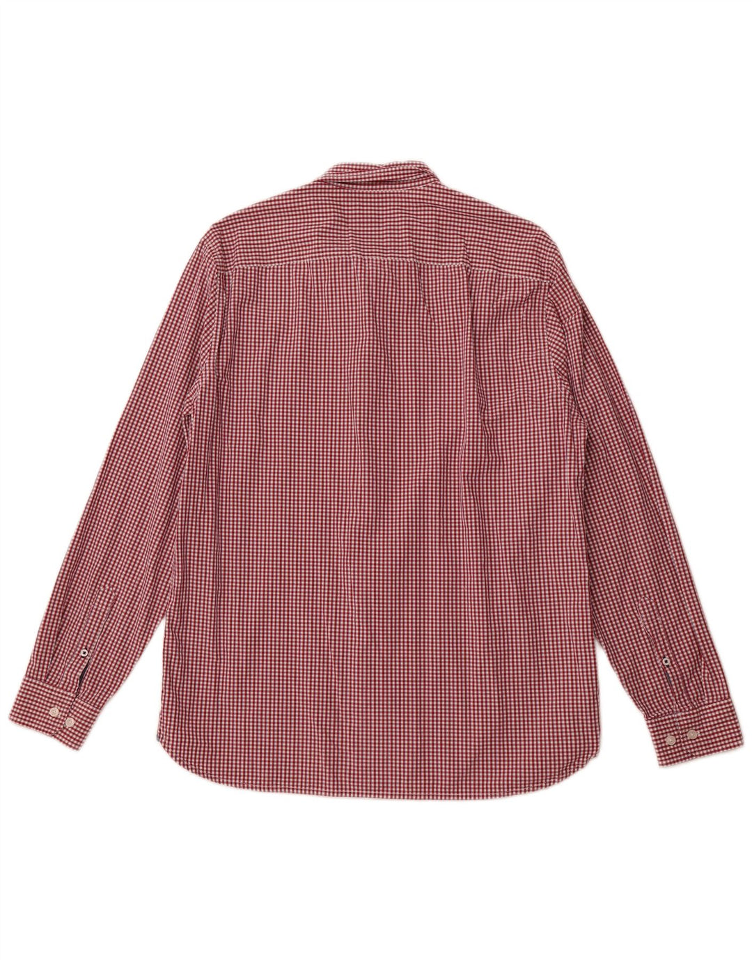 CREW TØJ Herre Slim Fit skjorte XL rød ternet bomuld