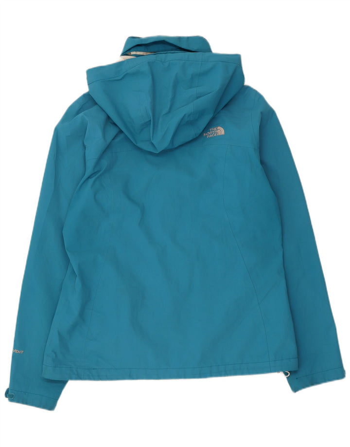 The North Face Regnjakke med hætte til kvinder UK 14 Medium Blue Polyester