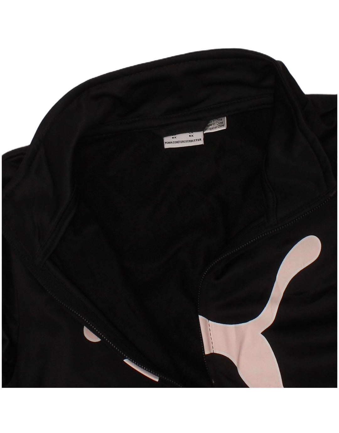 Puma piger grafisk træningsdragt topjakke 5-6 år sort