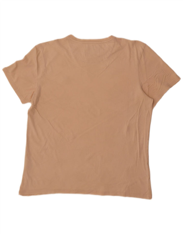 Lyle & Scott Herre T-Shirt Top XL Beige Bomuld