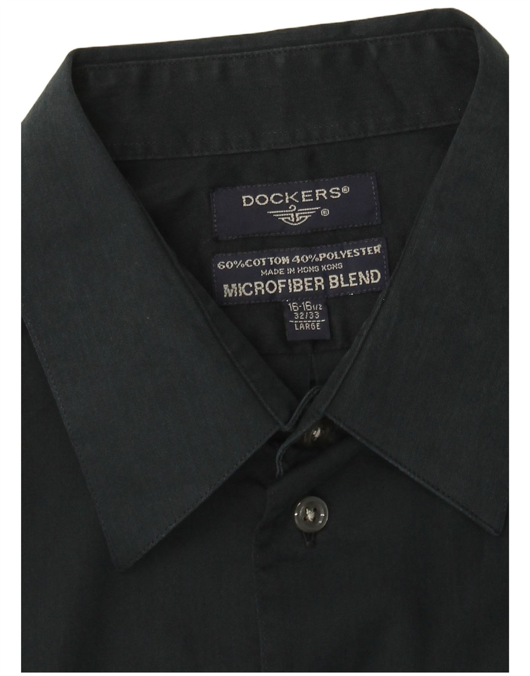 DOCKERS Herreskjorte str. 16 1/2 Large Green Cotton