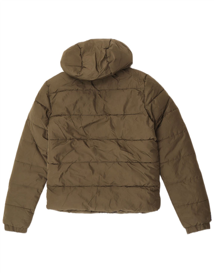 Superdry Herre hættepolstret jakke UK 36 Small Khaki Polyester