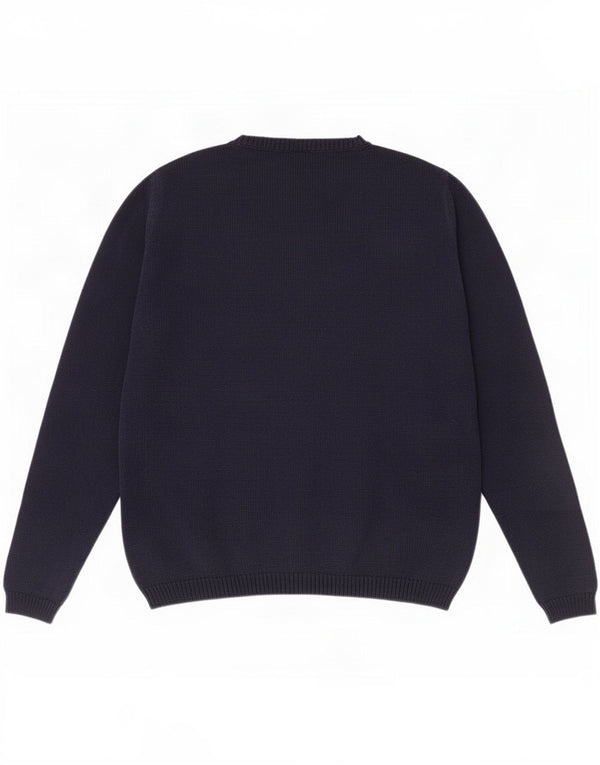 Marks & Spencer Dame Boat Neck Jumper Sweater UK 16 Large Navy Blue