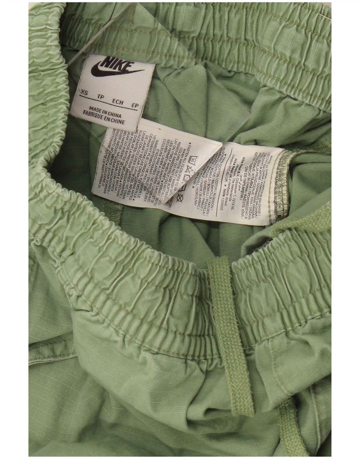 NIKE sportsshorts til kvinder UK 6 XS Grøn bomuld