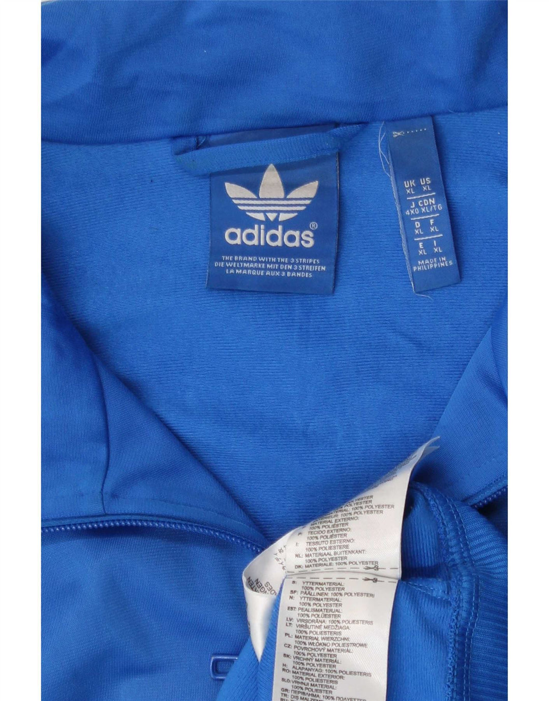 Adidas Træningsdragt til mænd Topjakke XL Blå Polyester