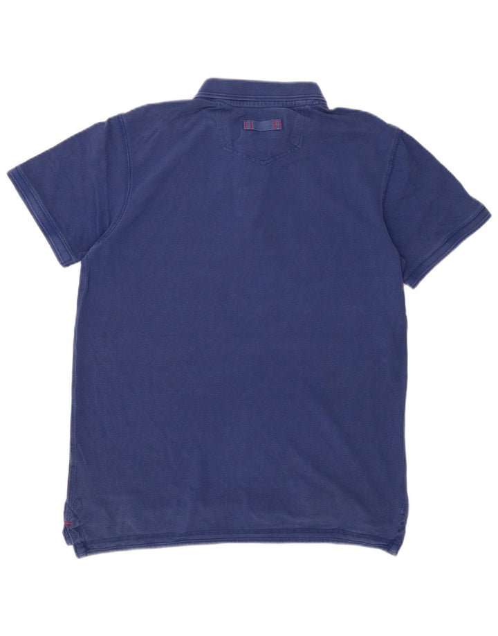 FAT FACE Poloshirt til mænd Medium Blue Bomuld