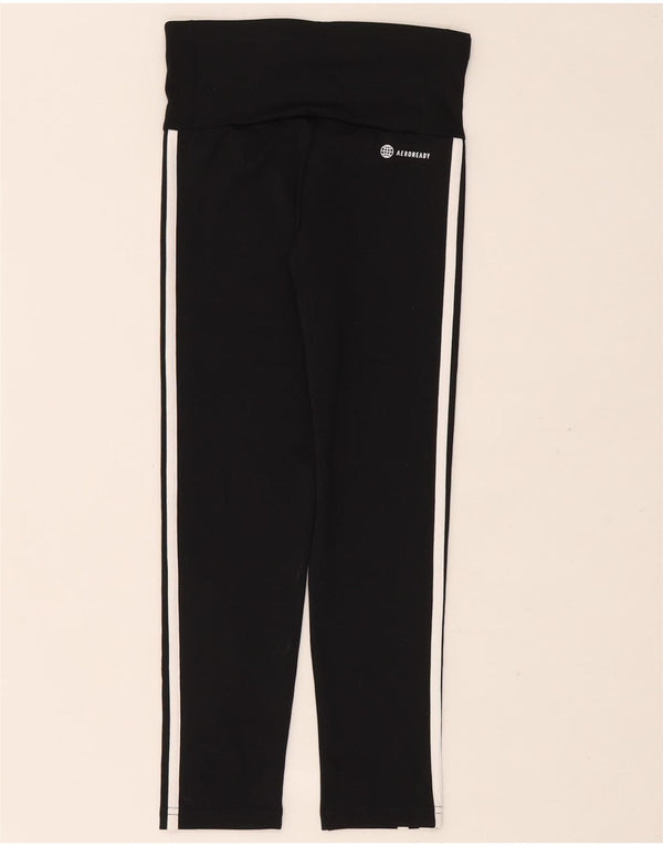 Adidas Girls Aeroready Leggings 9-10 år Sort polyester