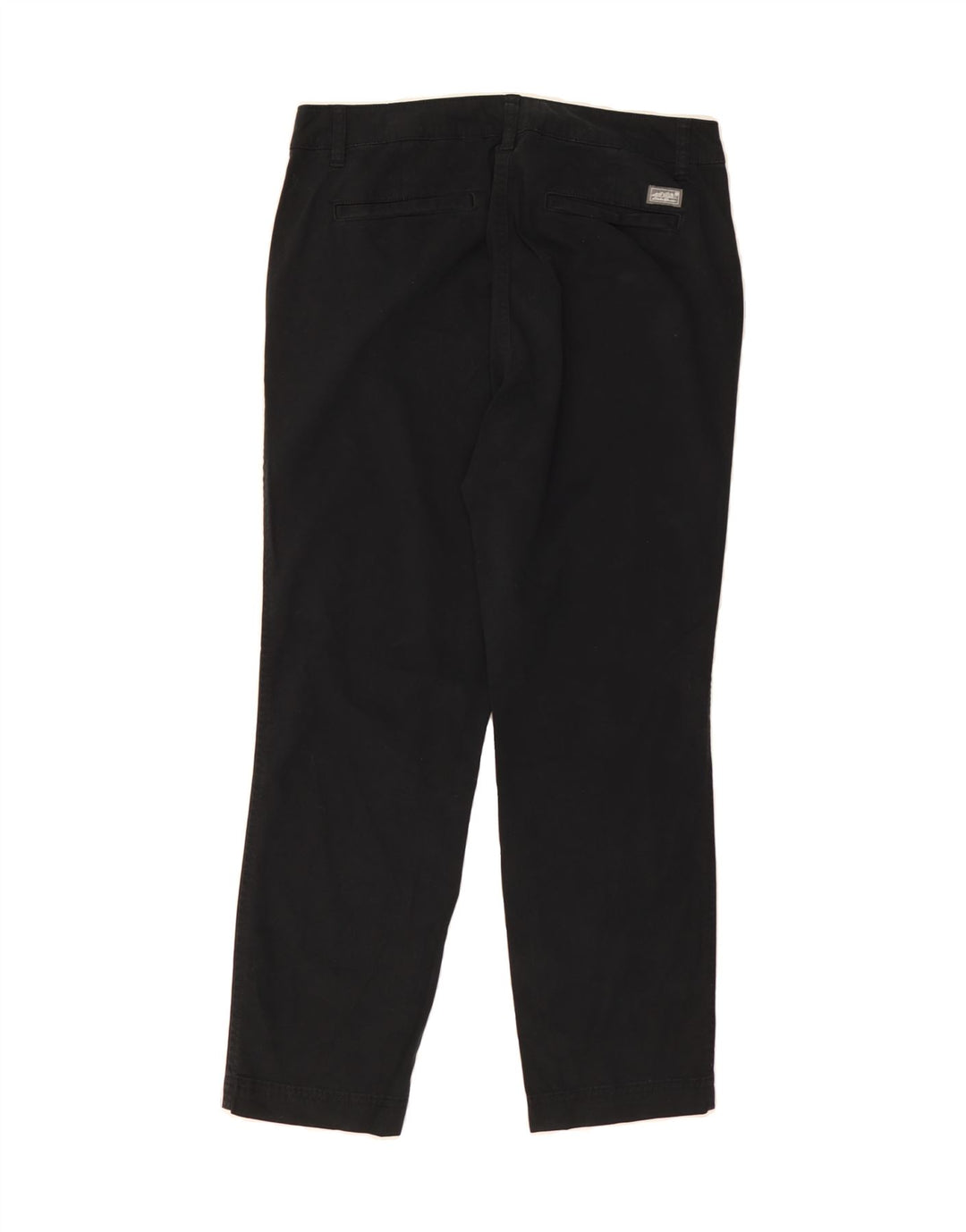 EDDIE BAUER Womens Slim Chino Trousers US 8 Medium W32 L27 Black Cotton Vintage Eddie Bauer and Second-Hand Eddie Bauer from Messina Hembry 