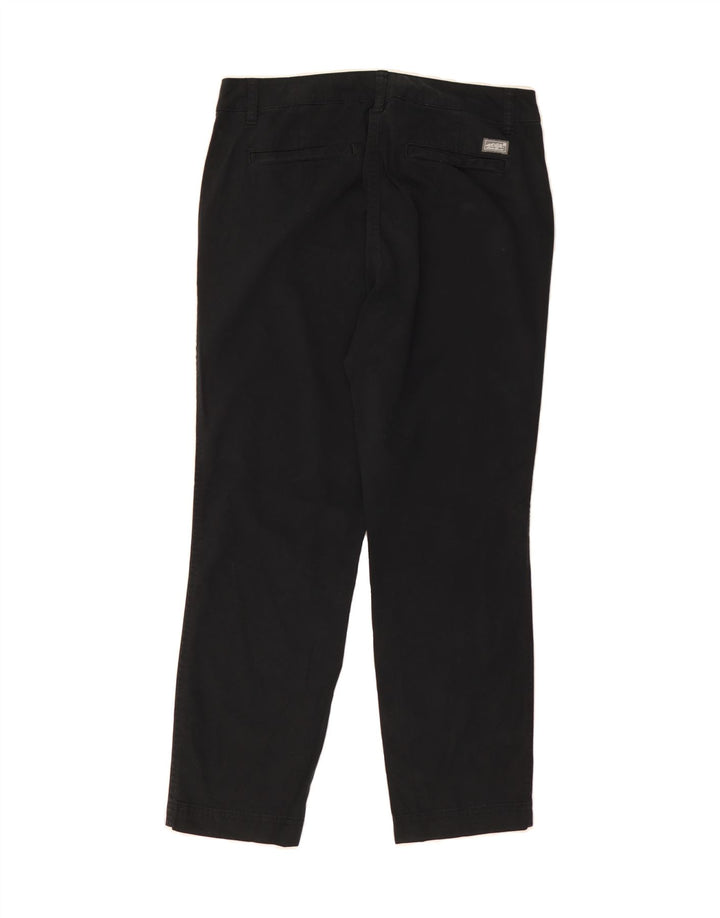 EDDIE BAUER Womens Slim Chino Trousers US 8 Medium W32 L27 Black Cotton Vintage Eddie Bauer and Second-Hand Eddie Bauer from Messina Hembry 