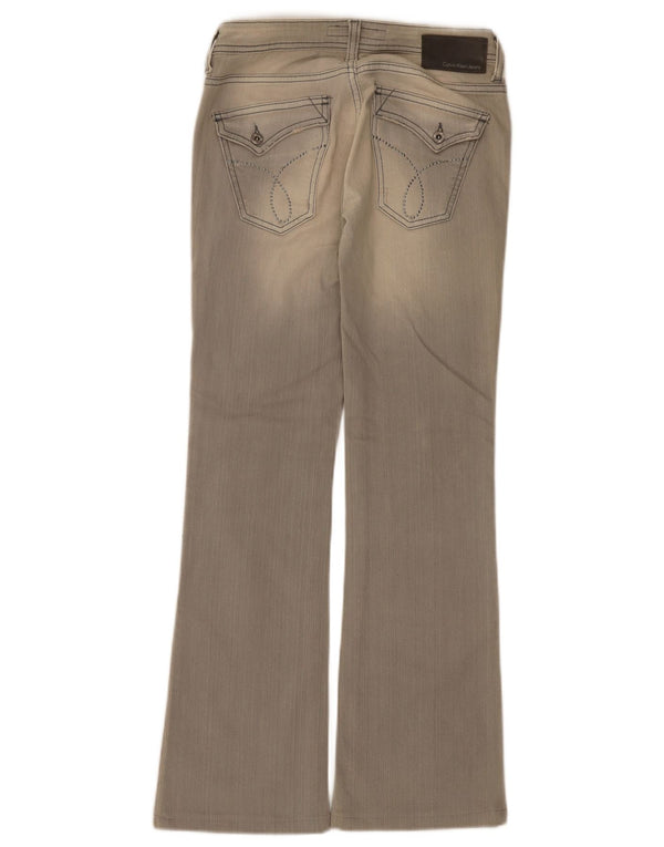 Calvin Klein Dame Bootcut Jeans W26 L30 Grå Bomuld