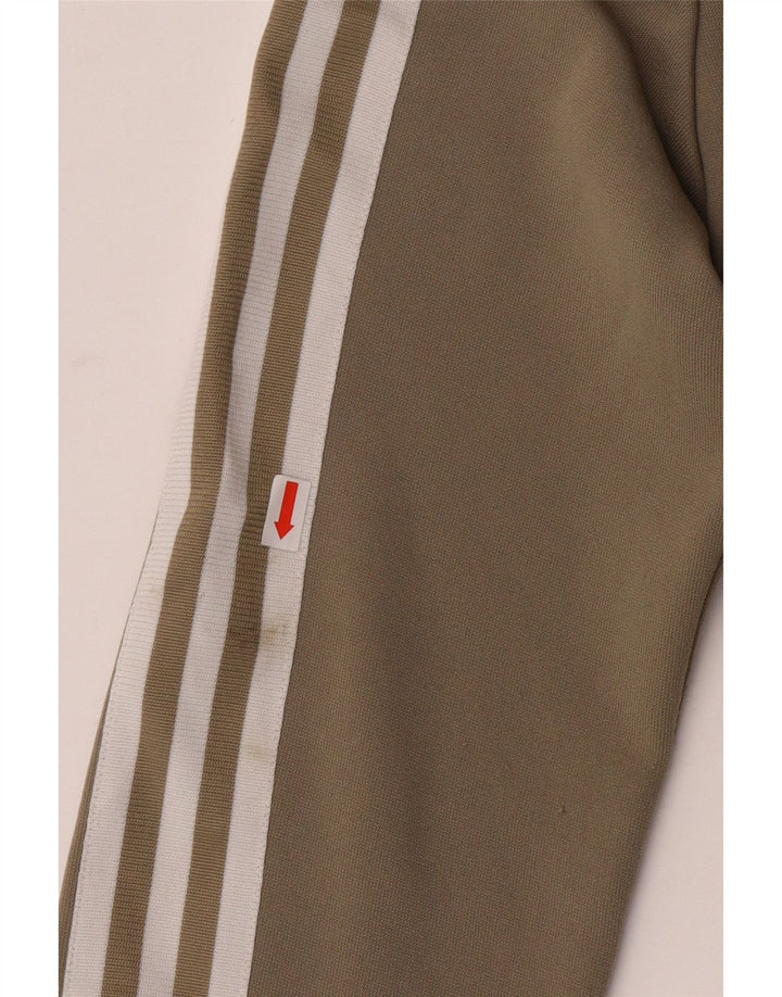 Adidas Dame Hættetrøje Sweater UK 12 Medium Khaki Polyester