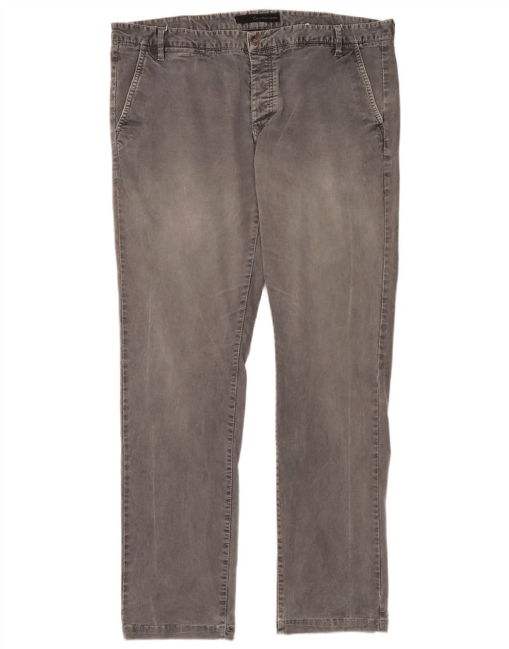 Calvin Klein Herre Slim Jeans W36 L32 Grå Bomuld