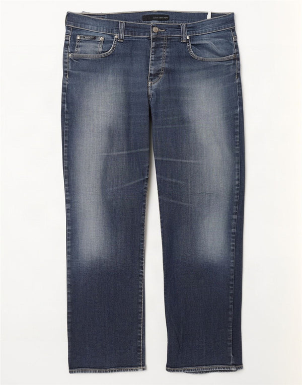 Calvin Klein Straight Jeans til mænd W36 L31 Blå